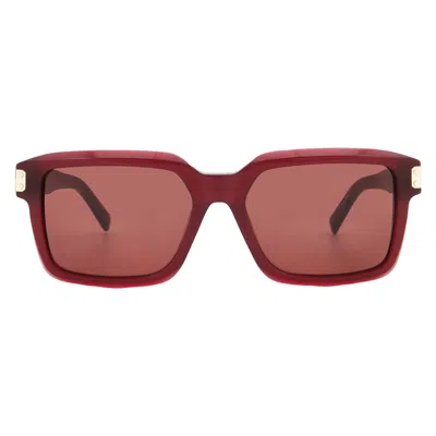 Mcm Bordeaux Square Unisex Sunglasses Mw0020 69s 54 In Red