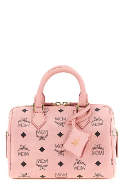Mcm Borsa A Mano 'ella Boston' Piccola In Pink