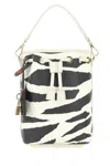 Mcm Zebra Printed Drawstring Tote Bag In Bk