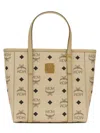 Mcm Mini Tony Printed Canvas Tote Bag In Neutral