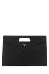 Mcm Cut-out Handle Leather Handbag