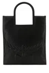 Mcm Nappa Leather Shopping Bag With Laurel Motif