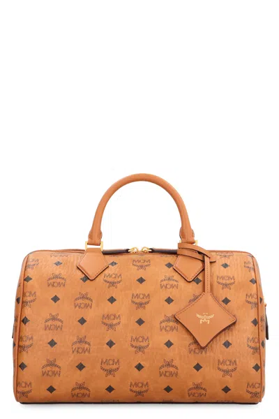 Mcm Brown Ella Boston Medium Duffle Bag