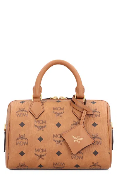 Mcm Boston Ella Handbag In Brown