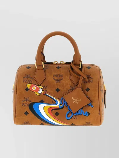 Mcm Boston Tote Bag Graphic Print