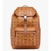 Mcm Brandenburg Backpack In Visetos In Green