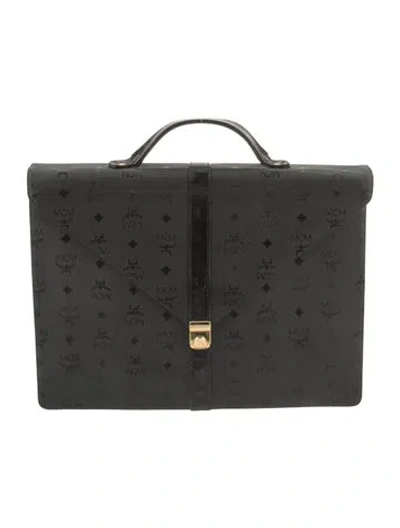Pre-owned Mcm Briefcase In Black