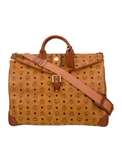 Pre-owned Mcm Briefcase In Brown