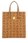 Mcm Women Printed Canvas Small Aren Shopping Bag In Brown