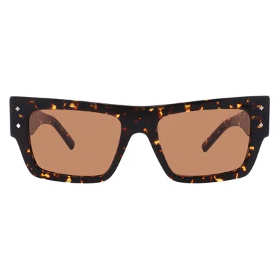 Mcm Brown Browline Unisex Sunglasses Mw0014 52e 53 In Pink