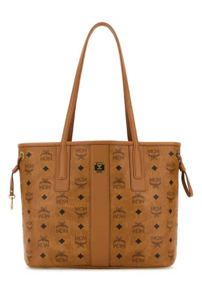 MCM BROWN CANVAS LIZ TOTE BAG
