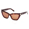 Mcm Brown Cat Eye Ladies Sunglasses Mw0010 52e 54