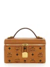 Mcm Brown Handbag With Signature Logo Pattern