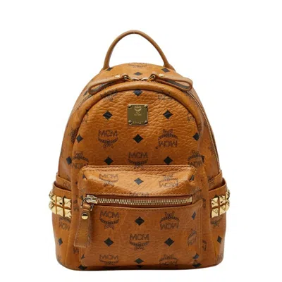 Pre-owned Mcm Brown Leather Backpack ()