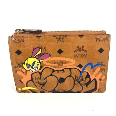 Pre-owned Mcm Brown Leather Coin Purse/coin Case ()