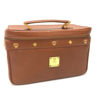 Pre-owned Mcm Brown Leather Handbag Shoulder Bag Vanity Bag ()