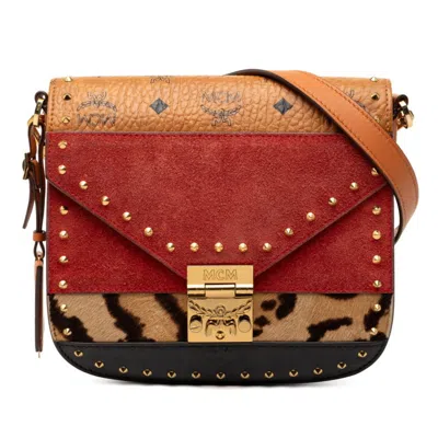 Pre-owned Mcm Brown Leather Suede Leather Shoulder Bag ()