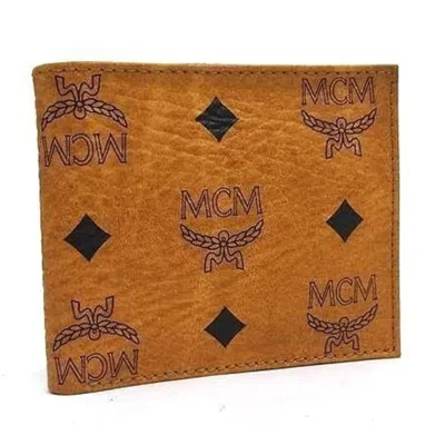 Pre-owned Mcm Brown Leather Wallet (bi-fold) ()