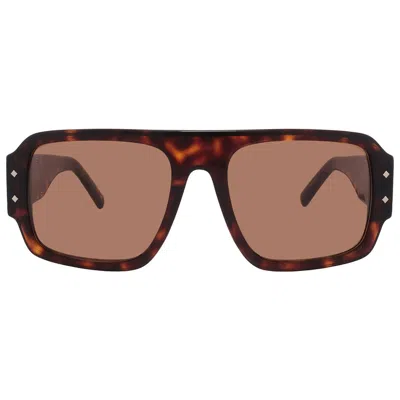 Mcm Brown Navigator Unisex Sunglasses Mw0022 52e 55