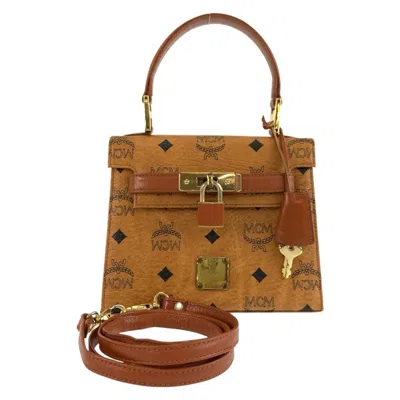 Pre-owned Mcm Brown Pvc Handbag Shoulder Bag ()