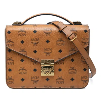Pre-owned Mcm Brown Pvc Leather Handbag Shoulder Bag ()