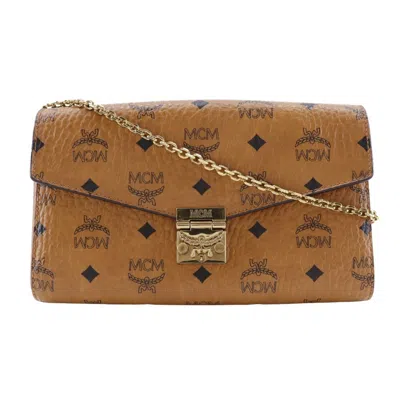 Pre-owned Mcm Brown Pvc Leather Shoulder Bag ()
