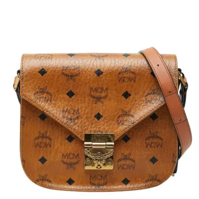 Pre-owned Mcm Brown Pvc Leather Shoulder Bag ()