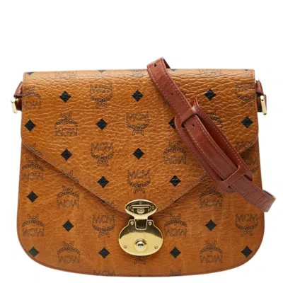 Pre-owned Mcm Brown Pvc Leather Shoulder Bag ()