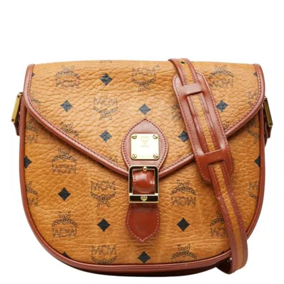Pre-owned Mcm Brown Pvc Leather Shoulder Bag ()