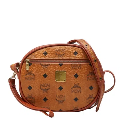 Pre-owned Mcm Brown Pvc Leather Shoulder Bag ()
