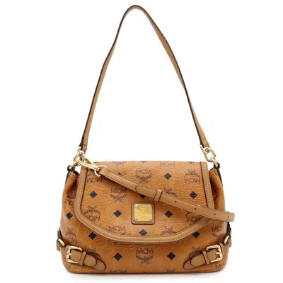 Pre-owned Mcm Brown Pvc Leather Shoulder Bag ()