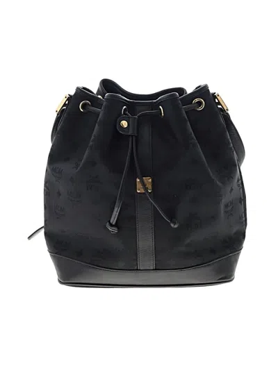 Pre-owned Mcm Bucket Bag In Black