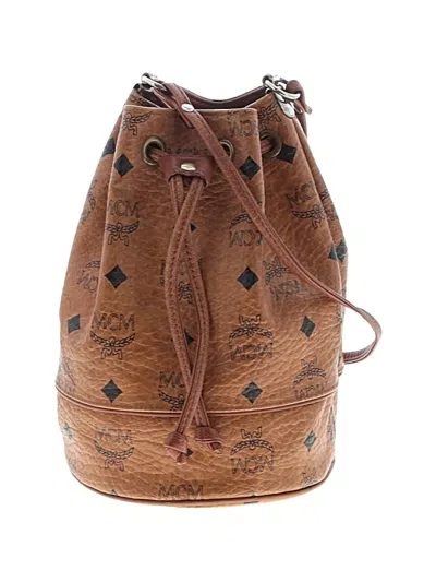 Pre-owned Mcm Bucket Bag In Brown