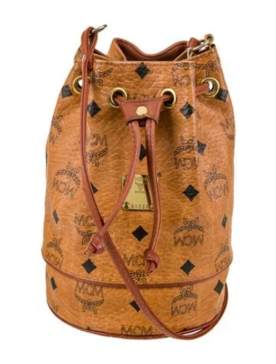 Pre-owned Mcm Bucket Bag In Brown