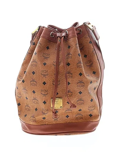 Pre-owned Mcm Bucket Bag In Brown