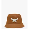 Mcm Essential Logo Bucket Hat In Brown