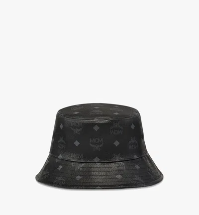 Mcm Bucket Hat In Visetos In Black