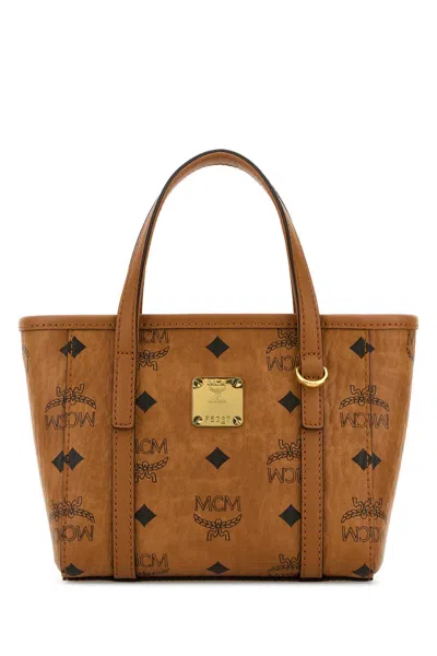 Mcm Buff Handbag In Brown