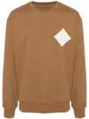Mcm Men's Sweatshirt With Laurel Logo In Brown