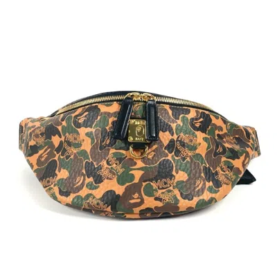 Pre-owned Mcm Camouflage Leather Shoulder Bag Sling Bag () In Multi