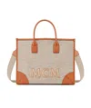 Mcm Canvas Bag In Nude