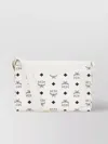 Mcm Canvas Crossbody Bag Leather Strap In White