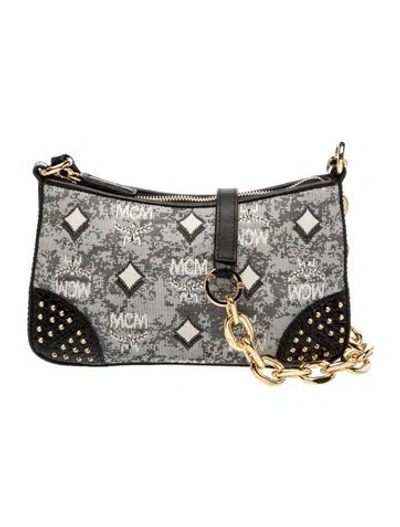 Pre-owned Mcm Canvas Crossbody Bag In Multi