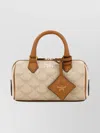 Mcm Printed Canvas Ella Boston Handbag In Neutral