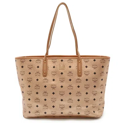 Pre-owned Mcm Canvas Leather Shoulder Bag Tote Bag ()