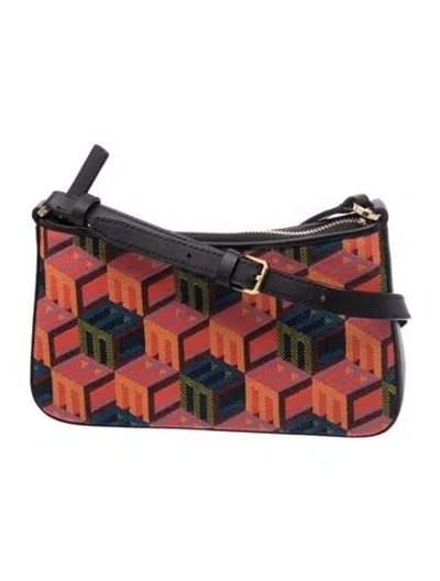 Pre-owned Mcm Canvas Shoulder Bag In Multicolor