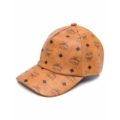 Mcm Caps In Brown