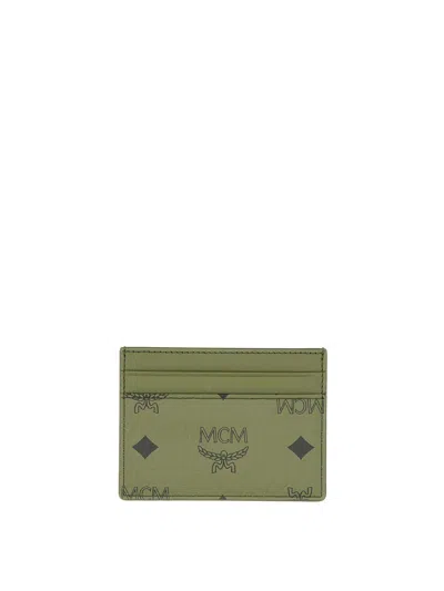 Mcm Card Holder Aren In Green