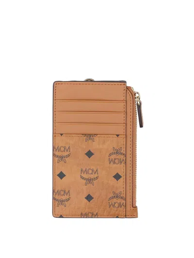 Mcm Card Holder In Brown