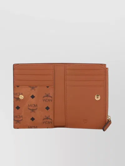Mcm Cardholder With Logo Print And Snap Button